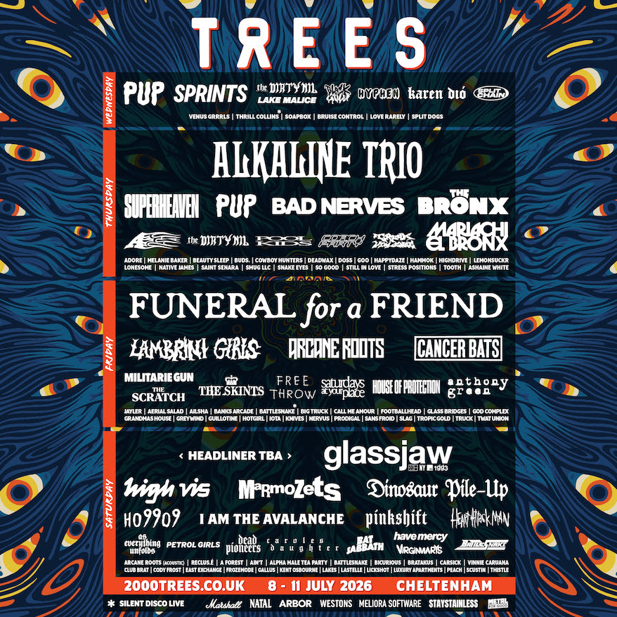 2000TREES FESTIVAL 2026 announces Alkaline Trio as a headliner!