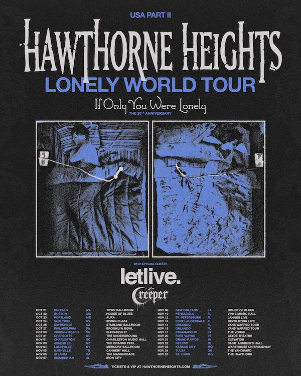 Hawthorne Heights announces  continuation of their If Only You Were Lonely Tour