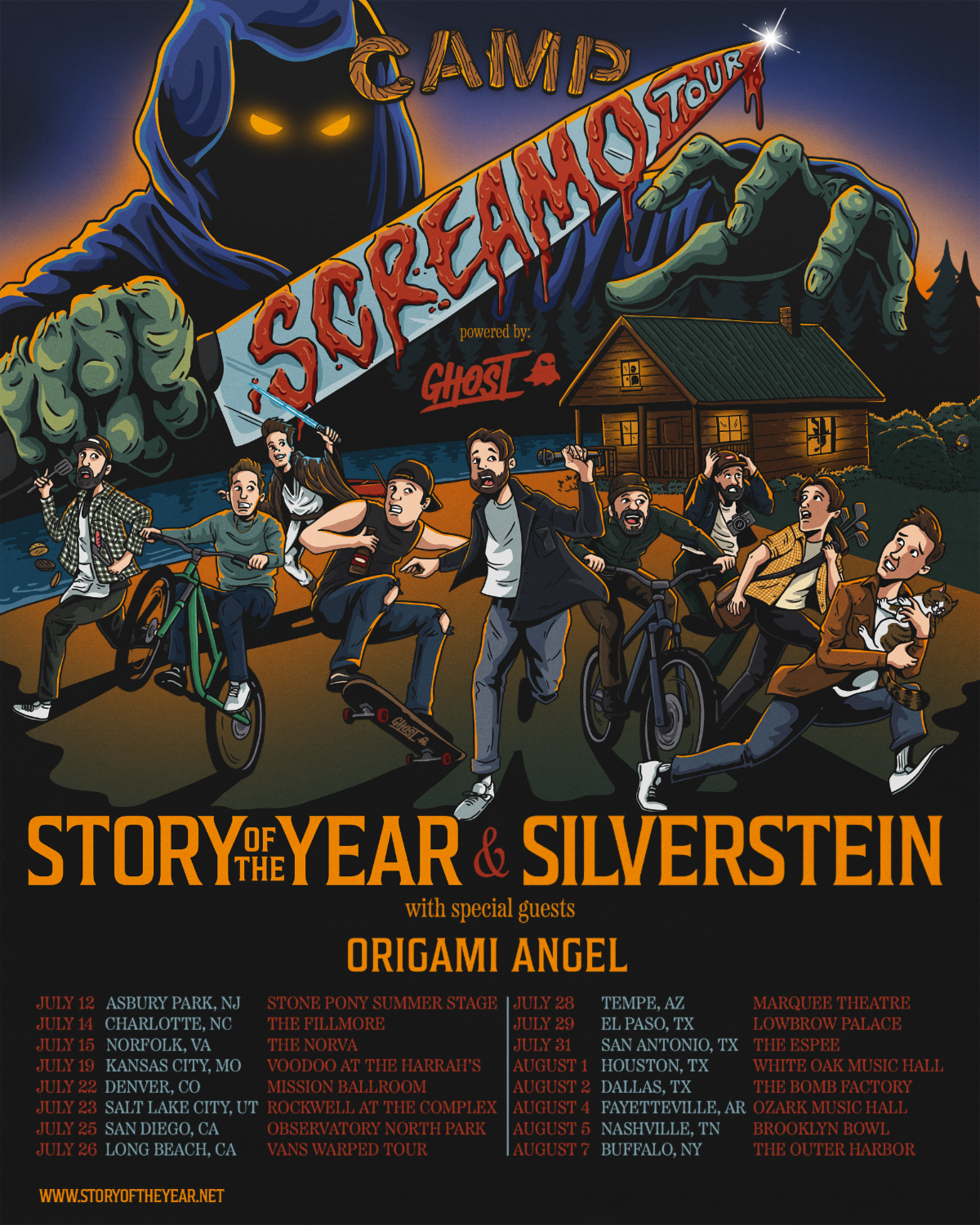 Story Of The Year announces “Camp Screamo” co-headline tour with Silverstein!