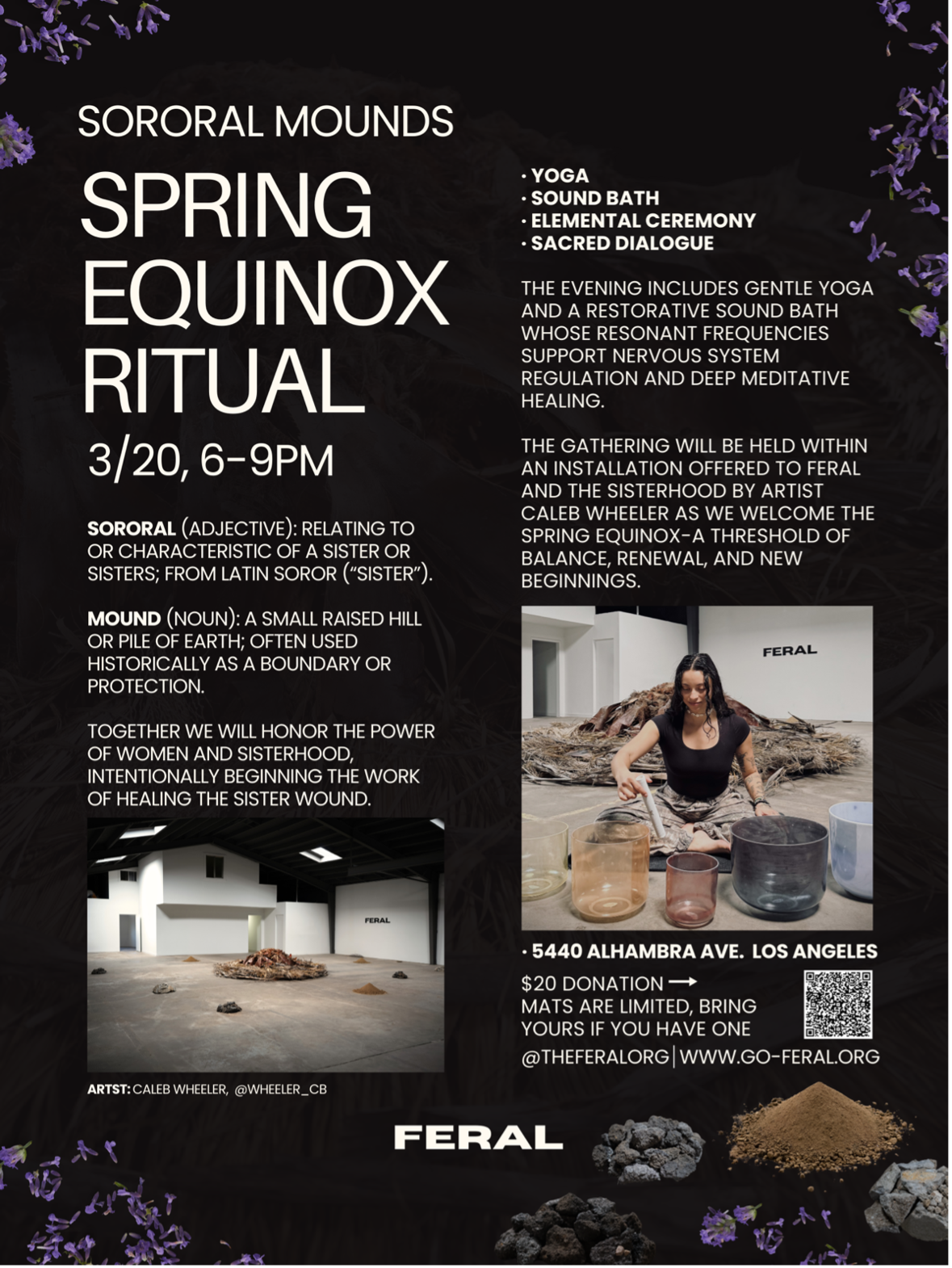 Interview with Laverne Delgado; founder of FERAL and Caleb Wheeler that provided immersive art for the event!