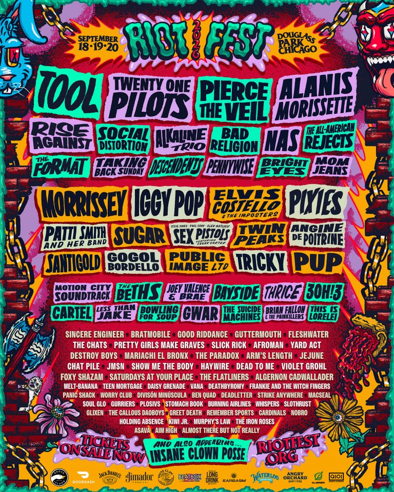 Riot Fest returns for 2026 curation! Twenty One Pilots, Bad Religion, and Pierce The Veil performing!