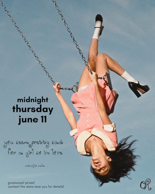 Olivia Rodrigos third studio album you seem pretty sad for a girl so in love will be sold at 200 independent record stores nationwide to host midnight sale events on June 11! Album out June 12!