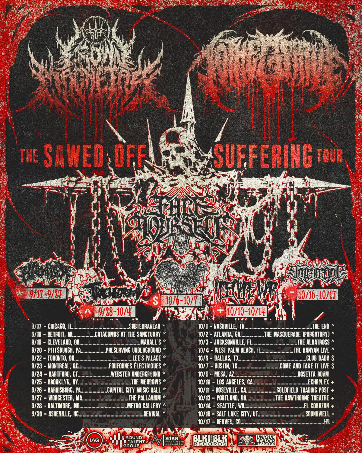 Crown Magnetar Announce The Sawed Off Suffering Co-Headline Tour with To The Grave