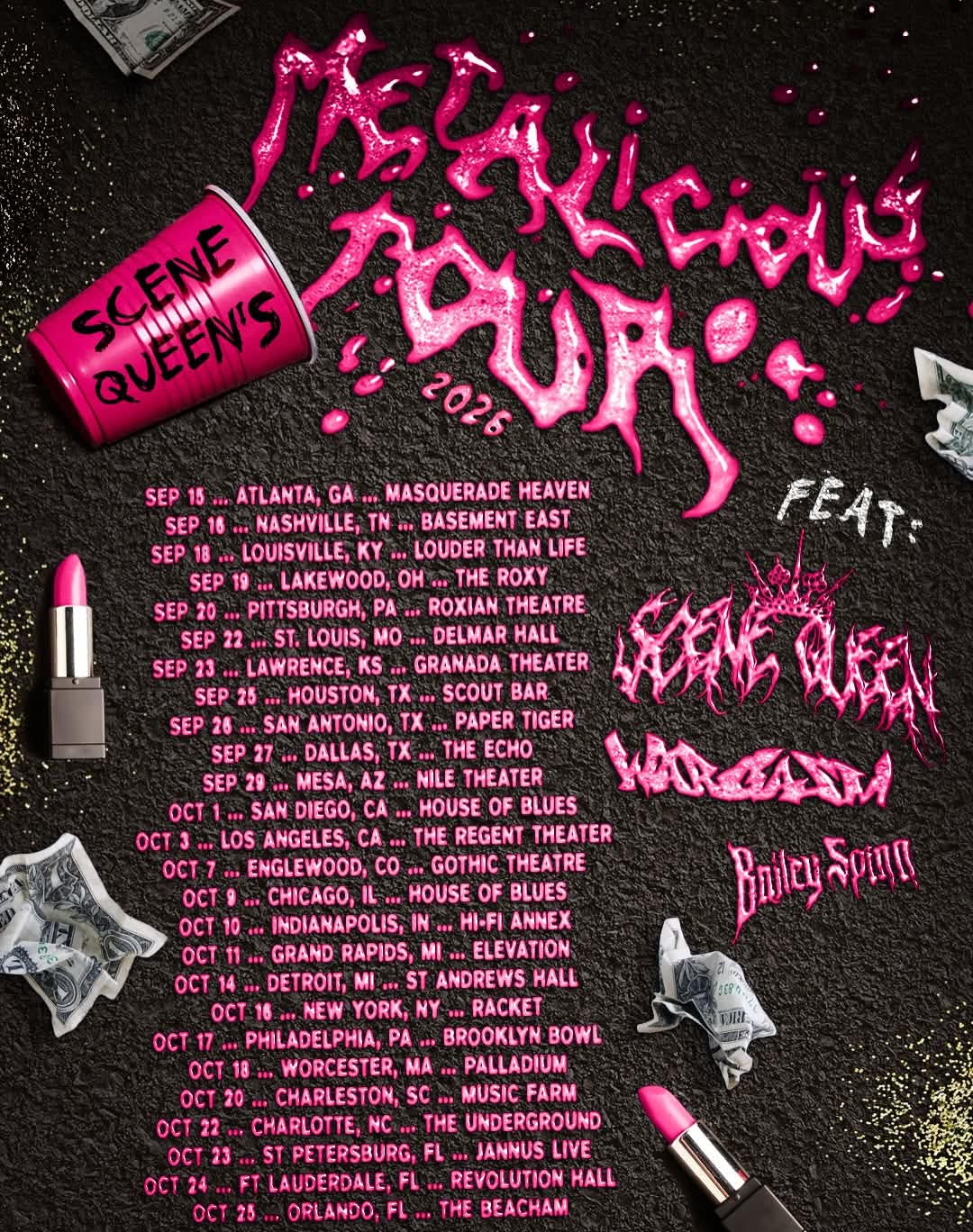 Scene Queen announces Metalicious Tour!